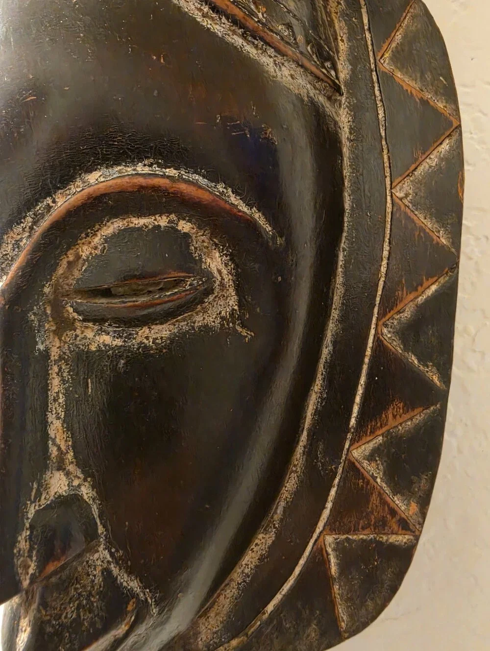 Hand Carved Yaure Portrait Mask